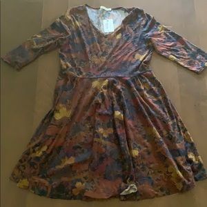 Peruvian Connection Jersey Dress sz L